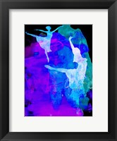 Two Ballerinas Watercolor 3 Fine Art Print