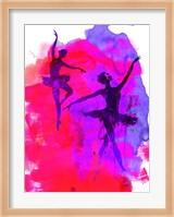 Two Dancing Ballerinas Fine Art Print