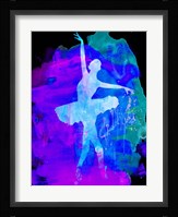 White Ballerina Watercolor 1 Fine Art Print