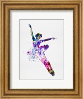 Flying Ballerina Watercolor 1 Fine Art Print