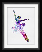 Flying Ballerina Watercolor 1 Fine Art Print