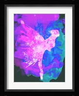 Ballerina on Stage Watercolor 1 Fine Art Print