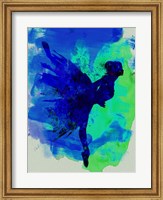 Ballerina on Stage Watercolor 2 Fine Art Print