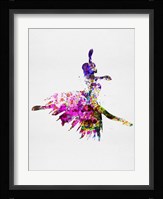 Ballerina on Stage Watercolor 4 Fine Art Print