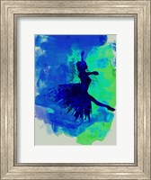 Ballerina on Stage Watercolor 5 Fine Art Print