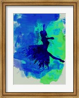 Ballerina on Stage Watercolor 5 Fine Art Print