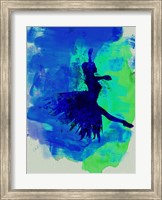 Ballerina on Stage Watercolor 5 Fine Art Print