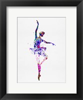 Ballerina Dancing Watercolor 2 Fine Art Print