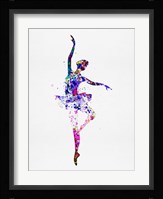Ballerina Dancing Watercolor 2 Fine Art Print