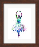 Ballerina Dancing Watercolor 4 Fine Art Print