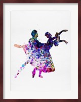 Ballet Dancers Watercolor 1 Fine Art Print