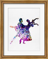 Ballet Dancers Watercolor 1 Fine Art Print
