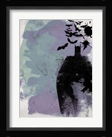 Batman Watercolor Framed Print