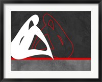 White and Red Fine Art Print