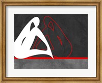 White and Red Fine Art Print