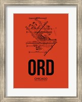 ORD Chicago Airport Orange Fine Art Print