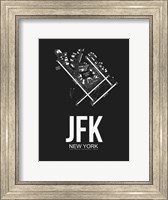 JFK New York Airport Black Fine Art Print