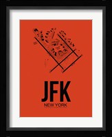 JFK New York Airport Orange Fine Art Print