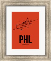 PHL Philadelphia Airport Orange Fine Art Print