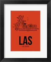 LAS Las Vegas Airport Orange Fine Art Print