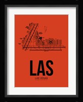 LAS Las Vegas Airport Orange Fine Art Print