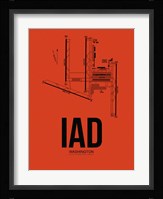 IAD Washington Airport Orange Fine Art Print