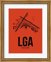 LGA New York Airport Orange Fine Art Print