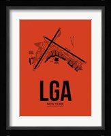 LGA New York Airport Orange Fine Art Print