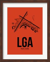LGA New York Airport Orange Fine Art Print