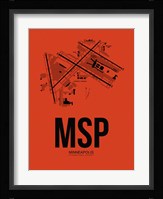 MSP Minneapolis Airport Orange Fine Art Print