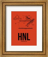 HNL Honolulu Airport Orange Fine Art Print