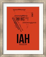 IAH Houston Airport Orange Fine Art Print