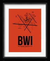 BWI Baltimore Airport Orange Fine Art Print