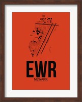 EWR Newark Airport Orange Fine Art Print