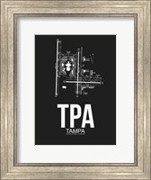 TPA Tampa Airport Black Fine Art Print