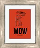 MDW Chicago Airport Orange Fine Art Print