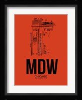 MDW Chicago Airport Orange Fine Art Print