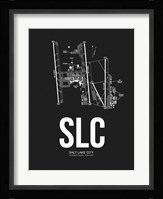Salt Lake City Airport Black Framed Print