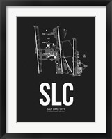Salt Lake City Airport Black Framed Print