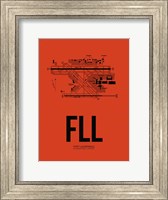FLL Fort Lauderdale Airport Orange Fine Art Print