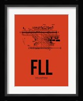 FLL Fort Lauderdale Airport Orange Fine Art Print
