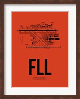 FLL Fort Lauderdale Airport Orange Fine Art Print