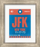 JFK New York Luggage Tag 1 Fine Art Print