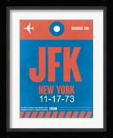 JFK New York Luggage Tag 1 Fine Art Print