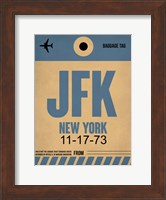 JFK New York Luggage Tag 2 Fine Art Print