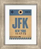 JFK New York Luggage Tag 2 Fine Art Print