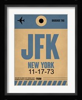 JFK New York Luggage Tag 2 Fine Art Print