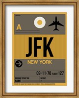 JFK New York Luggage Tag 3 Fine Art Print