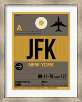 JFK New York Luggage Tag 3 Fine Art Print