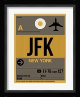 JFK New York Luggage Tag 3 Fine Art Print